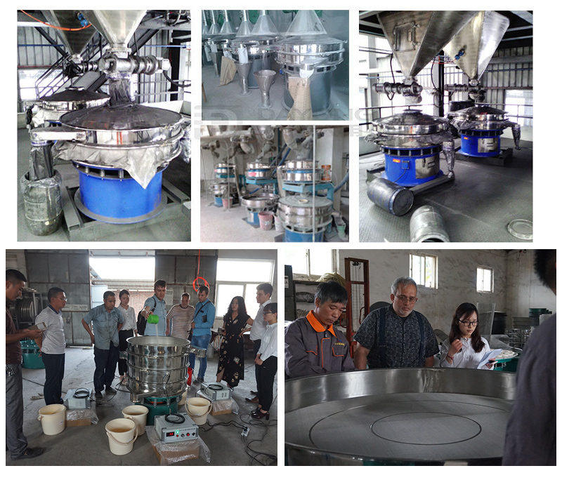 超聲波振動(dòng)篩使用現(xiàn)場圖